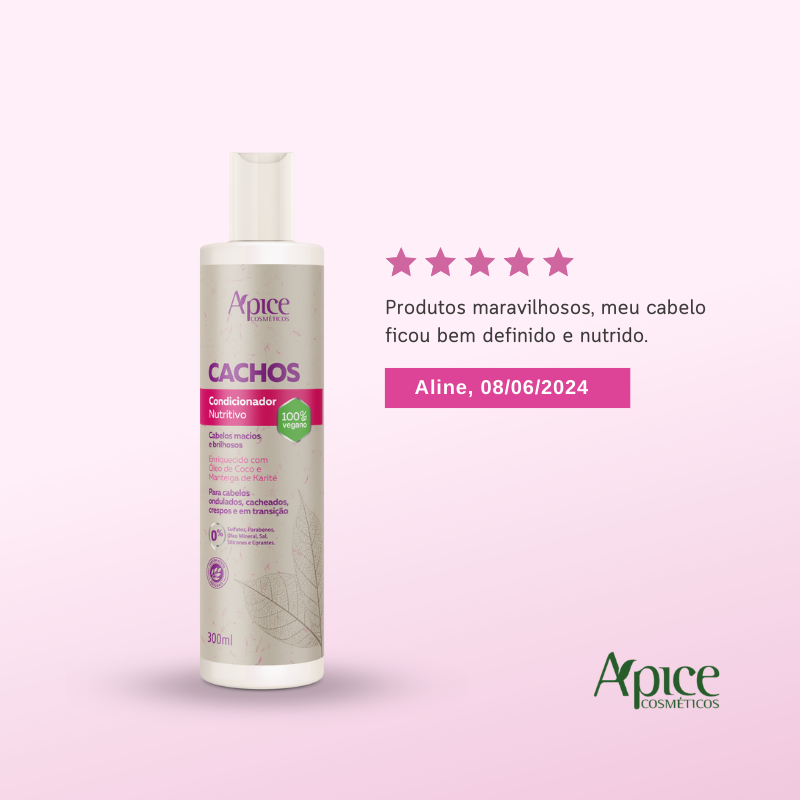 Kit Cachos - Shampoo, Condicionador e Ativador (3 ITENS)